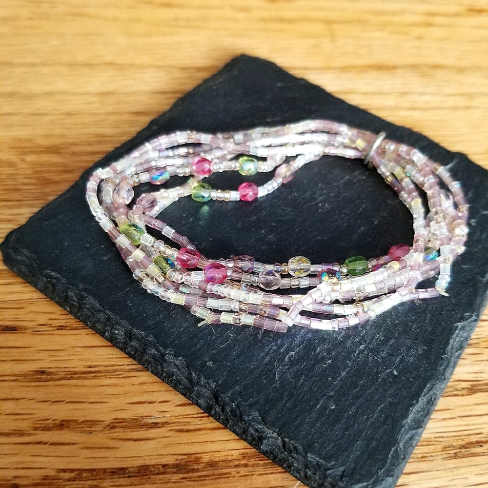 Pink Beaded Bracelet